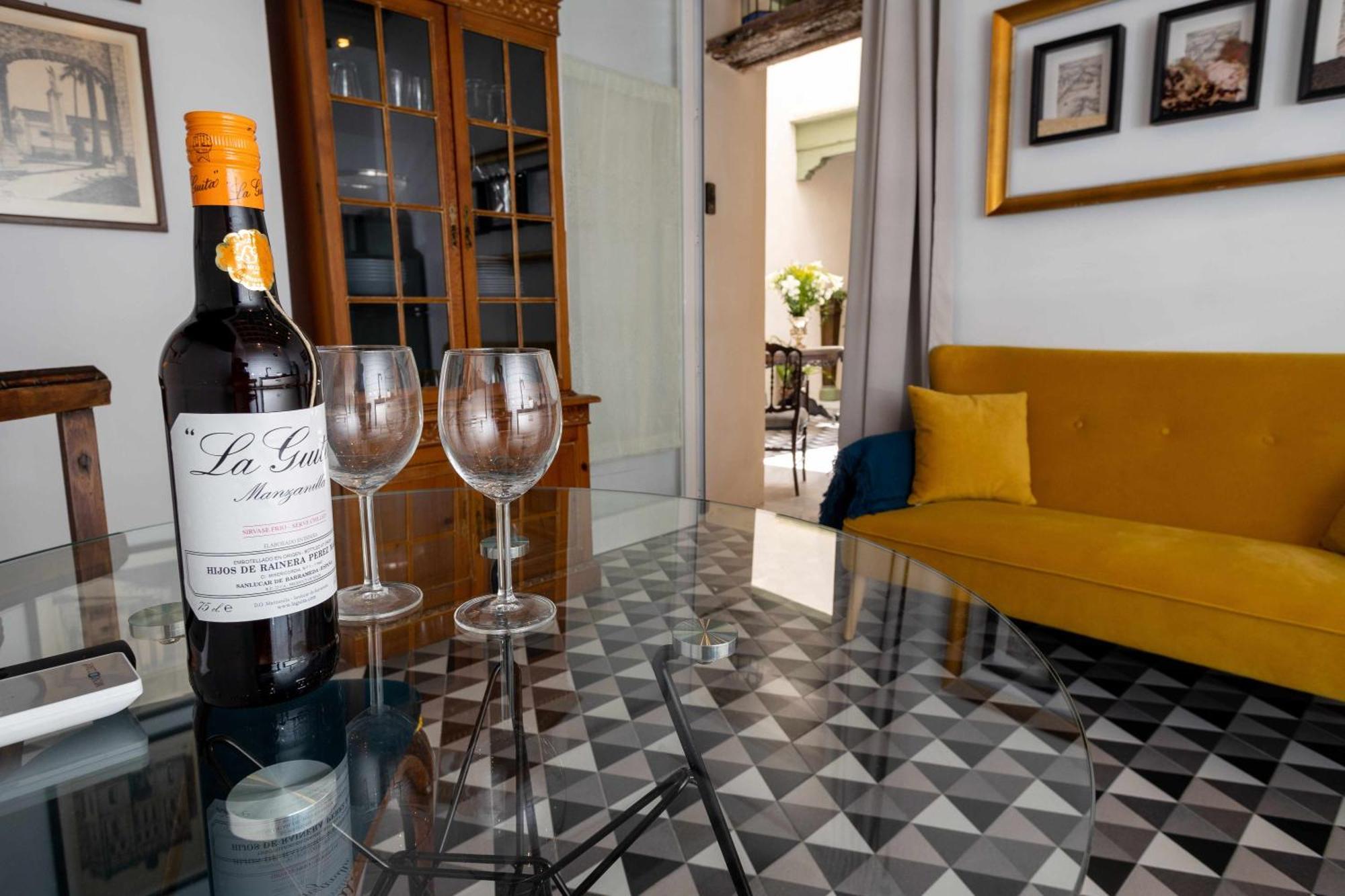 Casa Portus Gaditanus S XVIII Patio Andaluz Эль-Пуэрто-де-Санта-Мария Номер фото